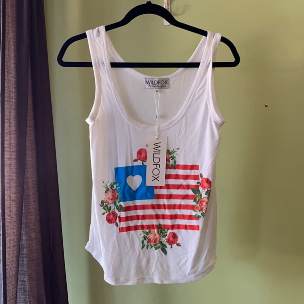 America/roses tank top